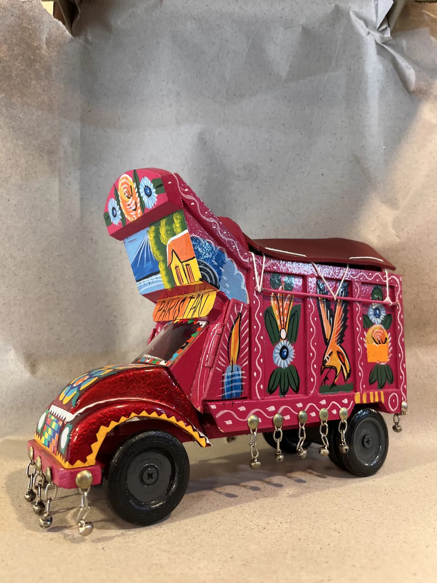 Authentic Pakistani handcrafted Handcrafted Large Truck Art Showpiece Truck (9-Inch) - Artisan Craft from Ghazali Handicrafts Lahore