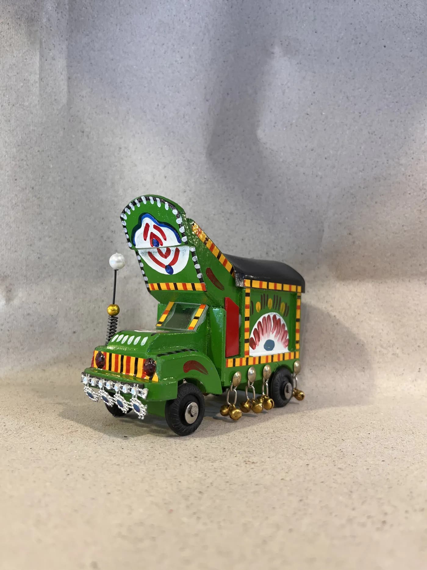 Authentic Pakistani handcrafted Handcrafted Miniature Truck Art Model (5-Inch) - Artisan Craft from Ghazali Handicrafts Lahore